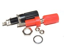 Cabo de ligação do orador do cargo amplificador 4mm banana plug jack conector vermelho & preto 2024 - compre barato