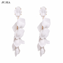 Wholesale JUJIA Fashion Trendy Big Maxi Acrylic Drop Earring Flower Dangle Resin Earrings For Women Jewelry Wholesale 2024 - buy cheap