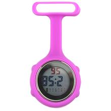 1Pc Silicone Digital Display Dial Clip-On Fob Nurse Brooch Pin Hang Pocket Electric Watch Drop Shipping 2024 - buy cheap