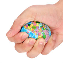 Снятие Стресса карта мира пенопластовый шар атлас, глобус, мячик в ладонь Планета земля шар 3.20gh 2024 - купить недорого