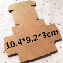 50 pcs 10.4*9.2*3 cm Kraft paper gift candy box for wedding birthday party good quality 2024 - buy cheap