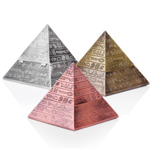 Cenicero de pirámide creativo Retro tallado almeja diseño personalidad moda ceniceros bandeja de ceniza decoración del hogar egipcio al aire libre 2024 - compra barato
