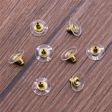 200pcs 2 Colors Gold And Silver Color Earring Back Stoppers Ear Post Jewelry Findings & Components DIY Jewelry Accessories 2024 - buy cheap