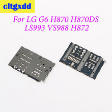 Cltgxdd устройство для чтения sim-карт Слот лоток держатель Разъем модуль для LG G6 H870 H870DS LS993 VS988 H872 SIM гнездо для карты памяти 2024 - купить недорого