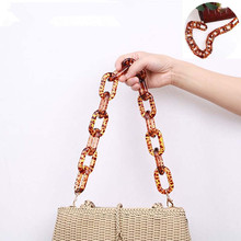 1 piece 60cm 120cm acrylic sexy leopard chain for fashion women party bags purse bolsa strap,beauty resin bag straps replacement 2024 - buy cheap
