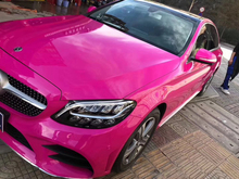 Gloss Rose Red Vinyl Glossy Crystal Car Wrap Film With Air Bubble Free For Truck Car Motors Body Wrapping Covering Foil 2024 - buy cheap