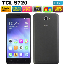Original TCL S720 WCDMA MTK6592 Octa Core 1.4GHz Android Mobile Phone 1G RAM 8G ROM 5.5'' IPS 1280*720 8MP OTG 3300mAh In Stock 2024 - buy cheap