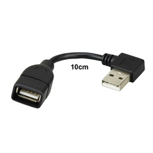 Кабель-Удлинитель USB 2,0 «штырь-гнездо» под углом 90 градусов, 10 см, 20 см, 40 см 2024 - купить недорого