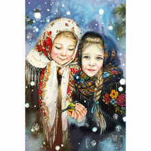 5D DIY Diamond Painting Painted Christmas Girls Mosaic Embroidery Cross stitch Embroidery Crafts Decoration 2024 - buy cheap