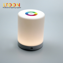 LTOON-Lámpara LED RGB para mesita de noche, luz de ambiente con Sensor táctil, recargable, 3 niveles de brillo 2024 - compra barato