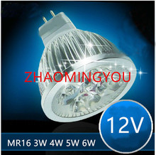 ZHAO 10PCS High power chip LED bulb MR16 3W 4W 5W 6W 12V Dimmable Led Spotlights Warm/Cool White MR 16 base LED lamp 2024 - купить недорого