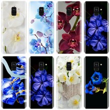 Funda de teléfono de silicona suave para Samsung, carcasa colorida con flores de orquídeas para Galaxy A5, A7, A8, 2015, A3, A5, A7, A8, 2016, A3, A5, A7, A8, A9, 2017 2024 - compra barato