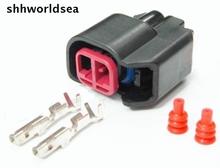 shhworldsea 50Set 2 PIN  ev6 ev14 USCAR Fuel Injector Pigtail Connectors Waterproof Connector Plug sr20det rb30 GTR FAST ls2 ls3 2024 - buy cheap