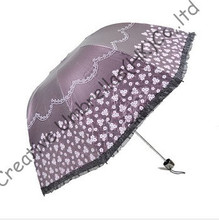 women's  summer parasol,100%sunscreen,UPF>50+,princess parasol,8 ribs,black  coating,pocket parasol,UV protecting,arched lacing 2024 - buy cheap
