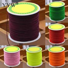 YYW 100m/Spool 0.8mm Cord Silk Thread Diy Jewelry Accessories Chinese Knot Macrame Rope Thread Wire Bracelet Beading Wire Cords 2024 - buy cheap