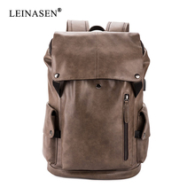 Fashion PU Leather Classic Backpack Travel Backpack Large Capacity Backpack Quality Business Backpack Design Teenager Bag 2024 - buy cheap