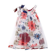 AU/милое летнее платье-пачка для новорожденных девочек праздничное платье принцессы с цветочным рисунком 2024 - купить недорого