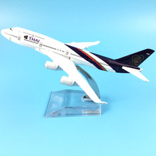 Thai Airways internacional Boeing747 16cm modelo de avión kits regalo de cumpleaños para niños modelos de avión juguetes envío gratis regalo de Navidad 2024 - compra barato