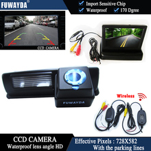 FUWAYDA Color CCD Car Rear View Camera for Toyota HARRIER / ALTEZZA / PICNIC / ECHO VERSO / CAMRY+4.3 Inch foldable LCD Monitor 2024 - buy cheap