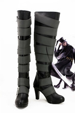Botas de Cosplay de Buttler Kuroshitsuji, zapatos personalizados para Halloween, Cosplay, color negro, Anime, A519 2024 - compra barato