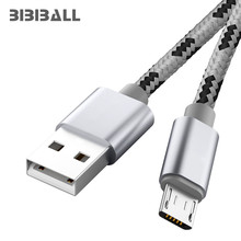 Cabo micro usb de nylon trançado, para samsung galaxy s3 s7 edge j3 j5 j7 2016 a3 a5 a7 2016, cabos de telefone móvel 2024 - compre barato