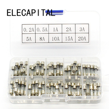 Promotion! 100Pcs Set 5x20mm Quick Blow Glass Tube Fuse Assorted Kits,Fast-blow Glass Fuses 2024 - buy cheap