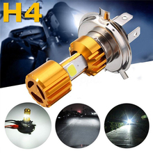 1 x LED H4 Headlight Bulb H4 Motorcycle 10W LED 3 COB Motorcycle Headlight Bulb 500LM Hi/Lo Beam Light 2024 - buy cheap