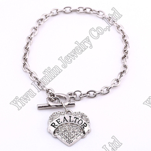 Best-Selling REALTOR heart charm bracelet 2024 - buy cheap