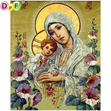 DPF DIY Madonna 5D crafts diamond painting cross stitch needlework diamond mosaic square home decor diamond embroidery 2024 - buy cheap