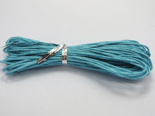 50 метров Небесно-Голубой вощеный хлопковый шнур с бусинами 1,5 мм бижутерия с макраме 2024 - купить недорого