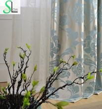 Blue Danube High Precision Jacquard Curtain Floral Curtains Cortinas For Living Room And Tulle Modern Window Bedroom Cortina 2024 - buy cheap