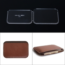 1 Set DIY Leather Card bag coin purse Sewing Pattern  Acrylic Template Pattern Stencil Template 11*8*1.5cm 2024 - buy cheap