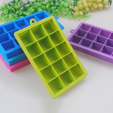 15 Grids Silicone Square Shape Form Ice Cube Mold Tray Fruit Popsicle Ice Cream Maker for Wine Kitchen Bar Drinking Accessories 2024 - buy cheap