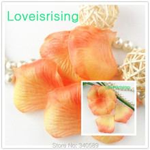 5 packs(720pcs) Orange  Non-Woven Fabric Artificial Rose Flower Petal For Wedding Party Favor Decor-Free Shipping 2024 - buy cheap