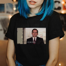 I Am Dead Inside Quotes Funny Tshirt The Office Michael Scott T-shirt Grunge Fashion Tees Tops Black Couple T Shirt DropShipping 2024 - buy cheap
