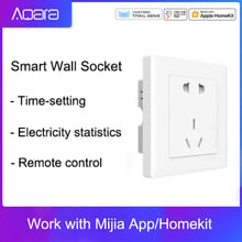 Aqara Smart Wall Socket ZigBee Wireless Wall Outlet Mijia Wall Socket Switch Work For Mijia Smart HomeKits Mihome  APP 2024 - buy cheap