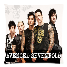 Avenged-capa de almofada sevenfold & a7x, capa de pêssego, pele, travesseiro, capa de almofada, sofá-cama, decorativo, 45x45cm, dois lados 2024 - compre barato