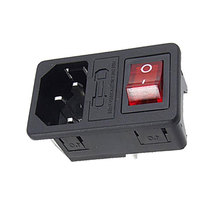 Novel Power Rocker Switch IEC 3 Pin 320 C14 Inlet Power Sockets Switch Connector Plug 10A 250V Shipping 2024 - buy cheap