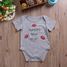 DERMSPE-Pelele informal para bebé recién nacido, niño y niña, manga corta con letras, traje de Algodón con Beso rojo, ropa gris 2024 - compra barato