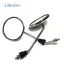 LMoDri 2 Pieces/ Pair Motorcycle Back View Mirror Electric Bicycle Rearview Mirrors Moped Side Mirror 8mm Round 2024 - buy cheap