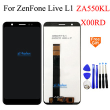 Pantalla LCD de 5,5 pulgadas de alta calidad para Asus ZenFone, montaje de digitalizador con pantalla táctil de repuesto, herramientas gratis, L1 ZA550KL X00RD 2024 - compra barato