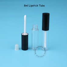 Tubo de batom vazio para 1/2 ml, tubo pequeno de plástico reutilizável com pincel e bálsamo labial de 50 dentes vazio/8ml 2024 - compre barato