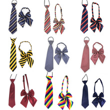 Striped Photograph Graduation Neck Tie Easy Wear for Children Boys Girls Students Kid Rope Tie Stage Performance Ceremony 2024 - buy cheap