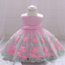 Newborn vintage Baby Girl New Year Gown Girl first year birthday party wedding baptism baby Ball Gown Girl First communion dress 2024 - buy cheap