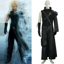 Free Shipping Final Fantasy VII 7 Cloud Deluxe Cosplay Uniform Suit Men's Halloween Full Set Costumes Custom-made 2024 - buy cheap