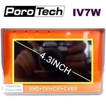 Pantalla táctil LCD de 4,3 pulgadas, Monitor probador multifuncional AHD + TVI + CVBS + CVI 1080P 5MP IV7W, cámara de prueba de CCTV, salida de alimentación de 5V/12V 2024 - compra barato