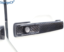 Capa de fibra de carbono para parte externa de automóveis mercedes benz, "fibra de carbono real, cobertura de maçaneta para mercedes g class w463 w463 g65 g55 g63 g500 g550 g350 09-19, estilo automóvel 2024 - compre barato