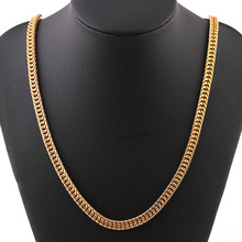 Fooderwerk Jewelry Hip Hop Men Necklace Chains Fashion Solid Gold Color Necklace foxtail Chain Simple Versatile Item Jewelry 2024 - buy cheap