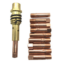 11pcs 15AK Nozzle Iron Attachment Binzel Torch/Gun Consumables Electrode Mb15ak Binzel Acsess For MIG Welding Machine 2024 - buy cheap