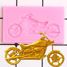 Motorcycle Silicone Mold Baby Birthday Cake Decorating Tools Cupcake Baking Fondant Molds Candy Clay Chocolate Gumpaste Mould 2024 - buy cheap